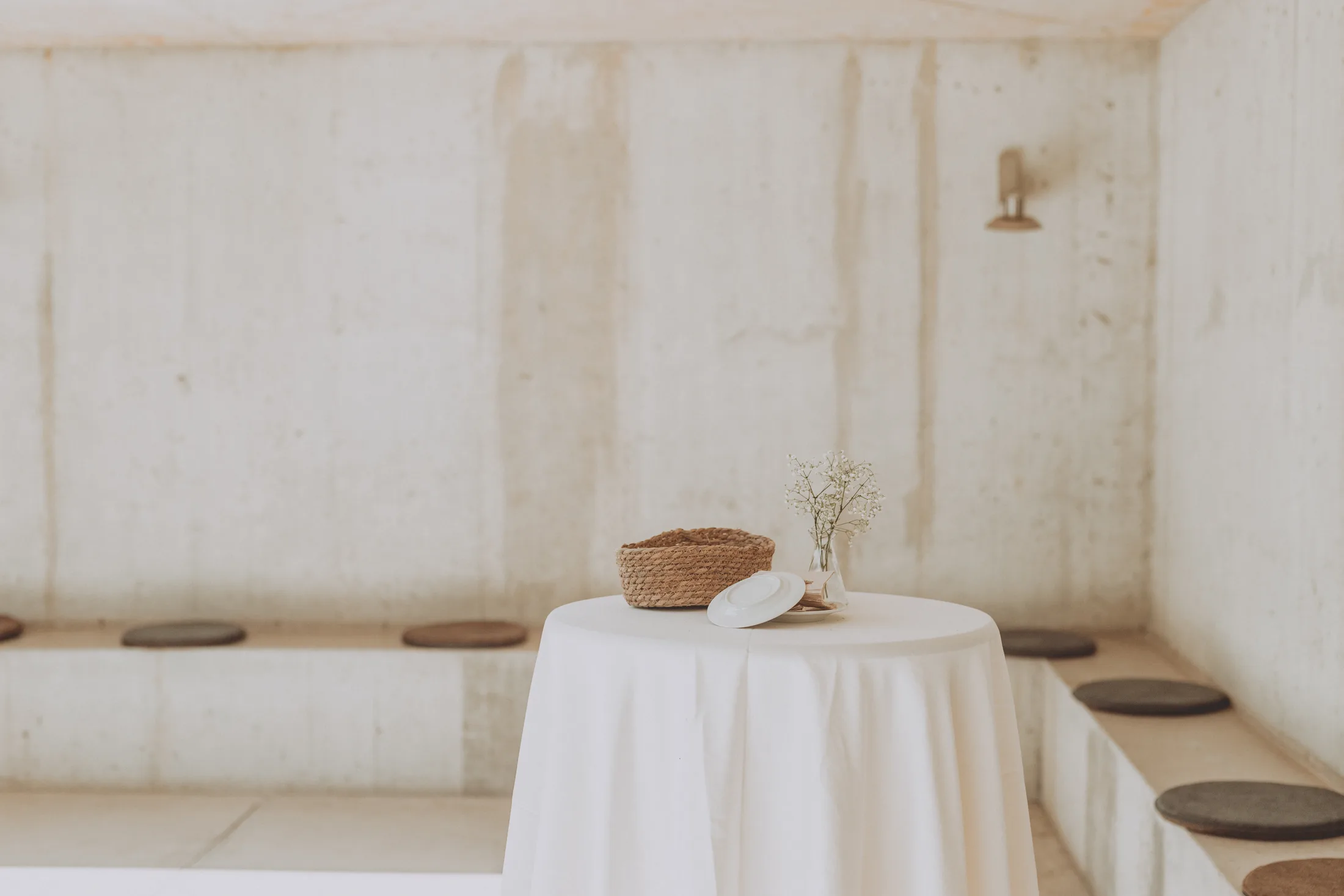 Interior styling detail photographed for a hospitality brand in Barcelona